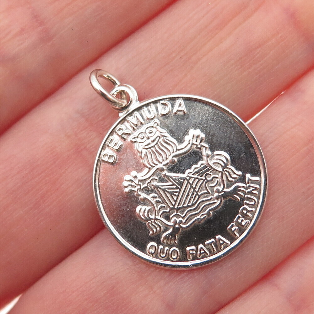 Payton Pepper & Sons Sterling Silver Vintage 1976 Sheffield Bermuda Mini Pendant